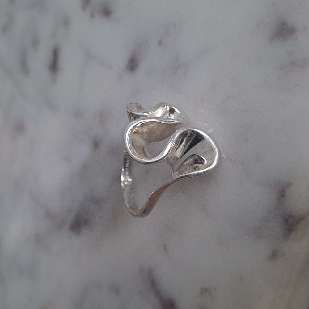 Sterling Silver Wave Ring - image 7